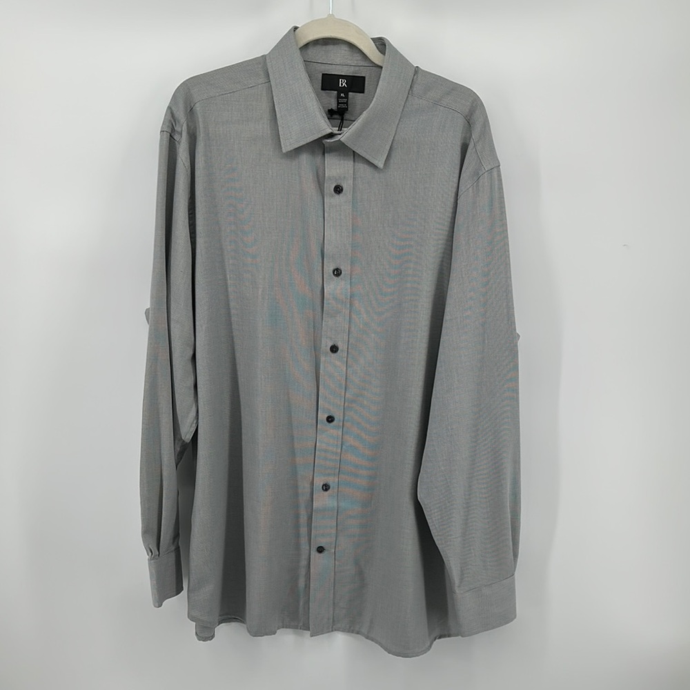 Banana Republic Men's Dress Shirt in Light Gray